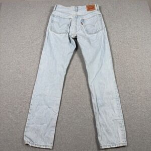 Levis 501 Original Fit Light Wash Straight Leg Button Fly Jeans 25x30 Western